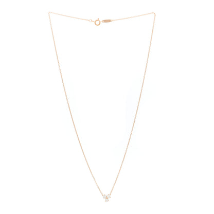 Tiffany 18K Rose Gold Diamond Aria Pendant Necklace 3 of 4