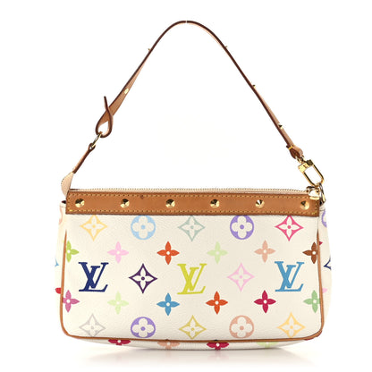 Louis Vuitton Monogram Multicolor Pochette Accessories White 1 of 9