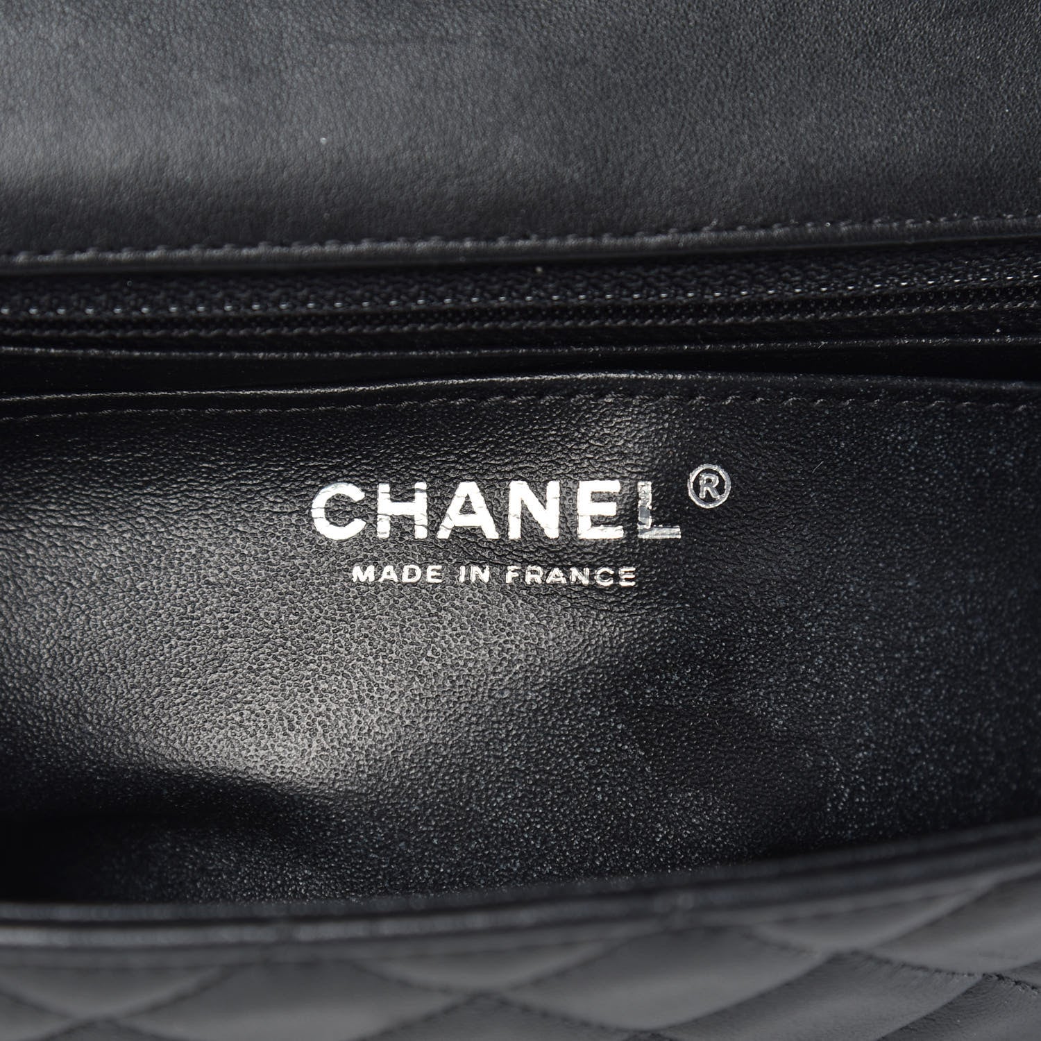 Chanel Lambskin Quilted Mini Rectangular Flap Black 6 of 13