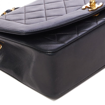 Chanel Lambskin Quilted Medium Single Flap Black 6 of 9