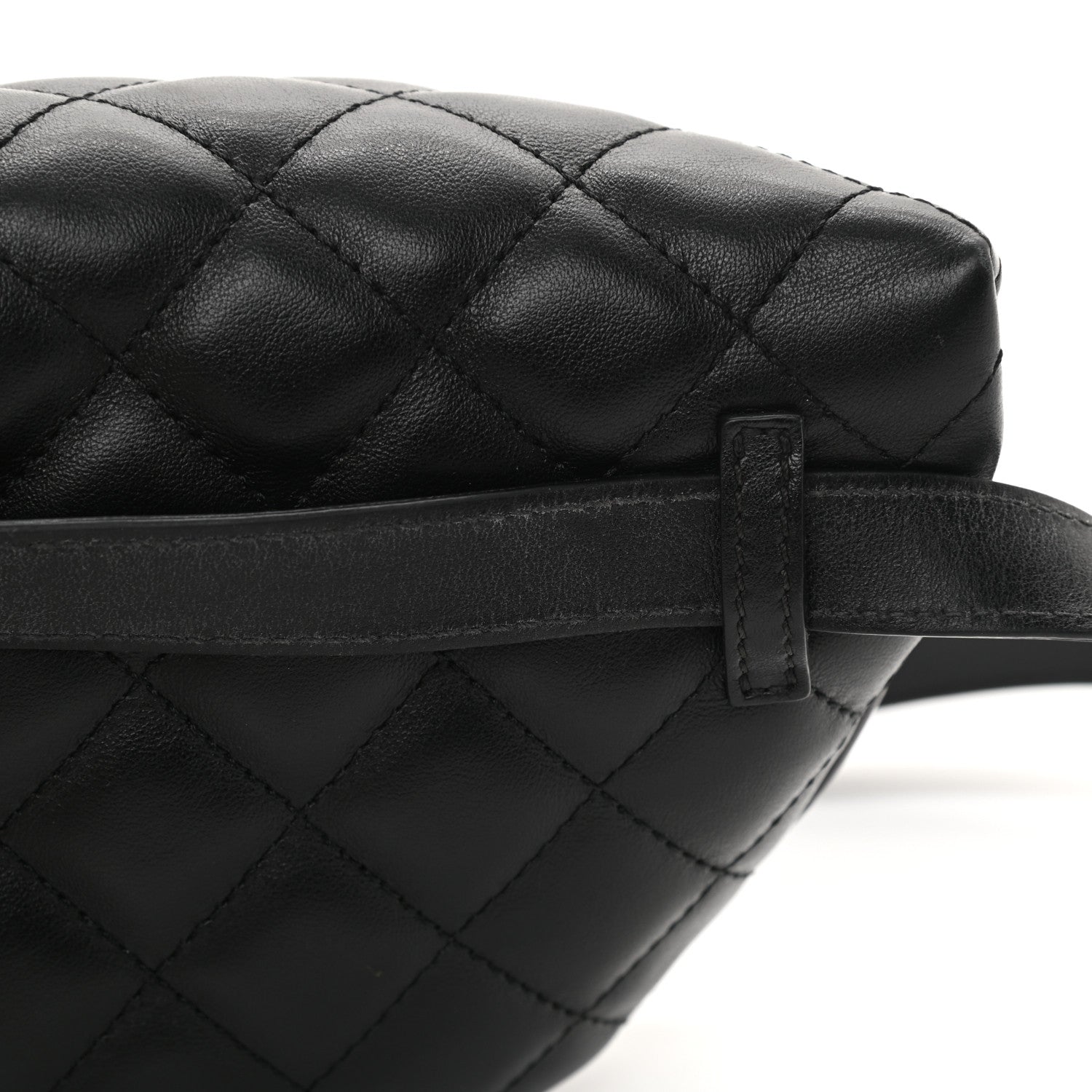 Chanel Lambskin Quilted Waist Belt Bag Black 14 of 14