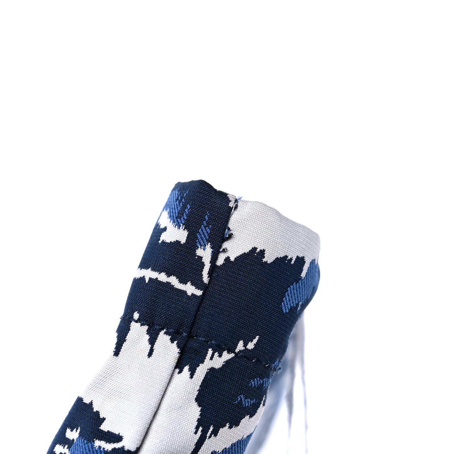 Embroidered Palm Tree Toile De Jouy Diortravel Zipped Pouch Blue