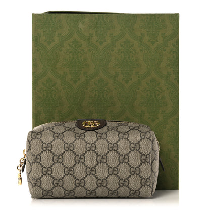 Gucci Soft GG Supreme Monogram Calfskin Medium Ophidia Cosmetic Case Beige Ebony New Acero 11 of 11