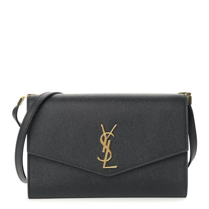 Saint Laurent Grain De Poudre Mini Uptown Crossbody Bag Black 1 of 14