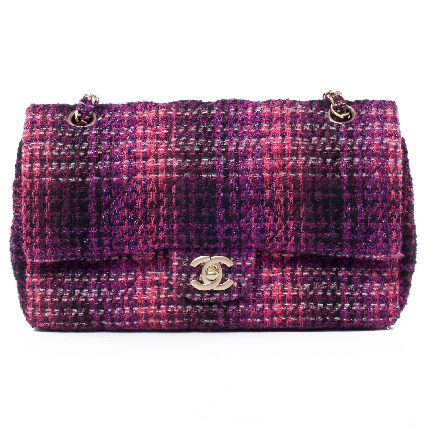 Chanel Tweed Medium Double Flap 1 of 10