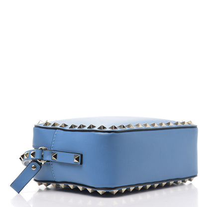 Valentino Garavani Calfskin Rockstud Camera Crossbody Bag Light Blue 4 of 9