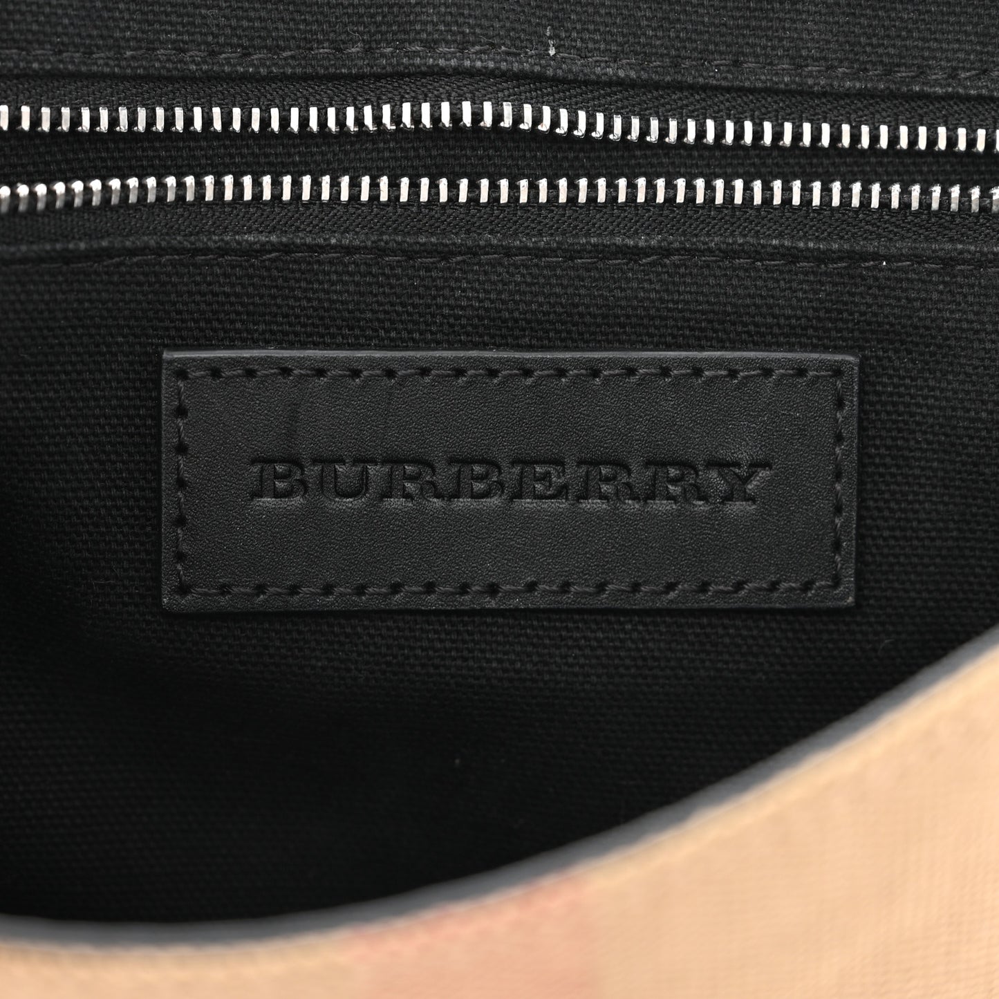 Mega Check Grainy Calfskin Small Gowan Messenger Bag Black