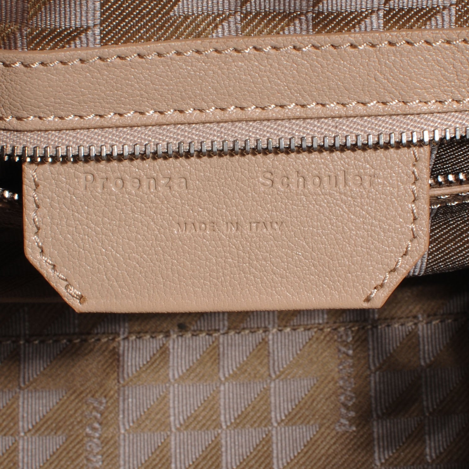 Proenza Schouler Leather PS13 Small Satchel Beige 7 of 8