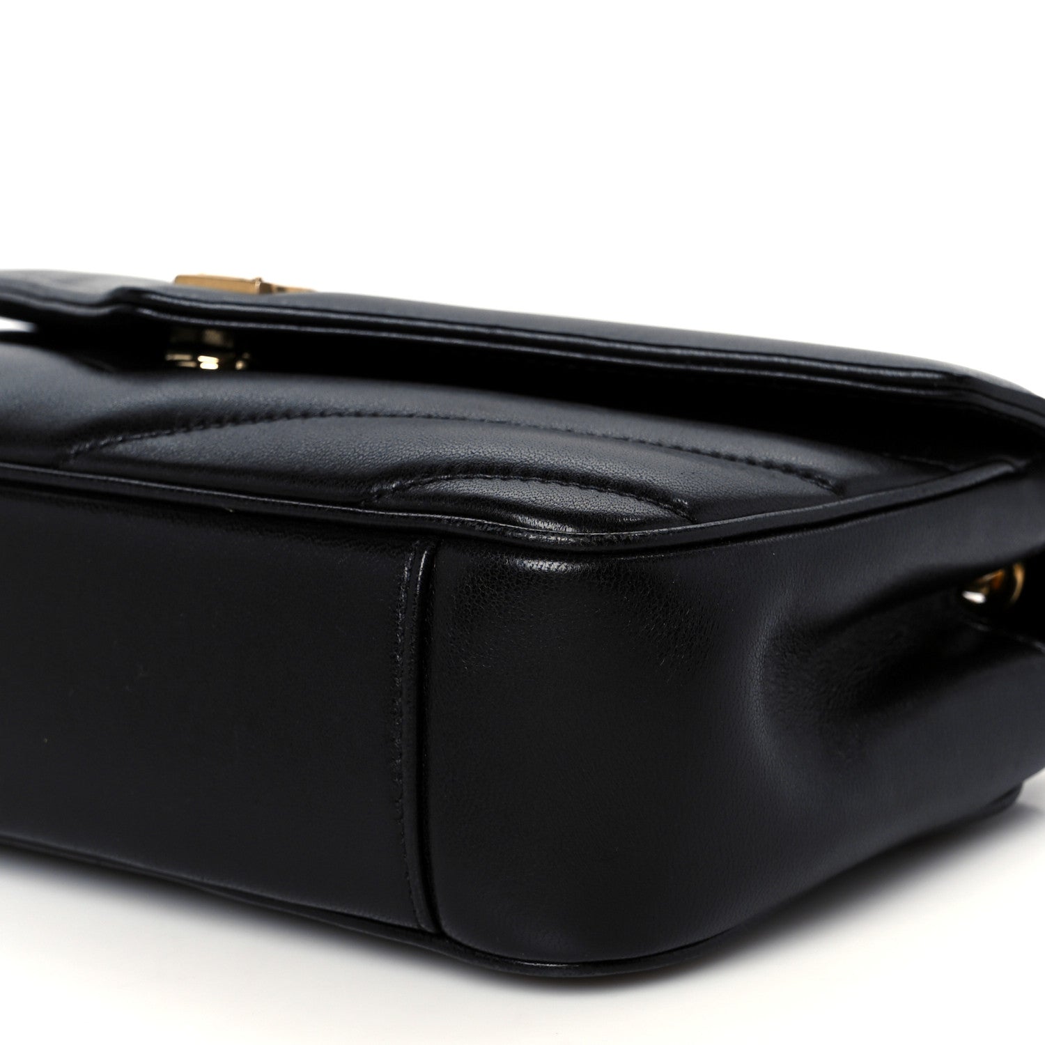 Saint Laurent Lambskin Chevron Quilted Small Loulou Black 13 of 13