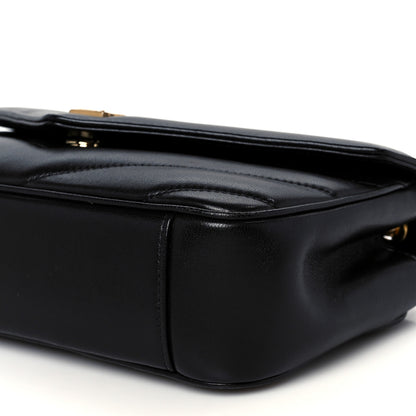 Saint Laurent Lambskin Chevron Quilted Small Loulou Black 13 of 13