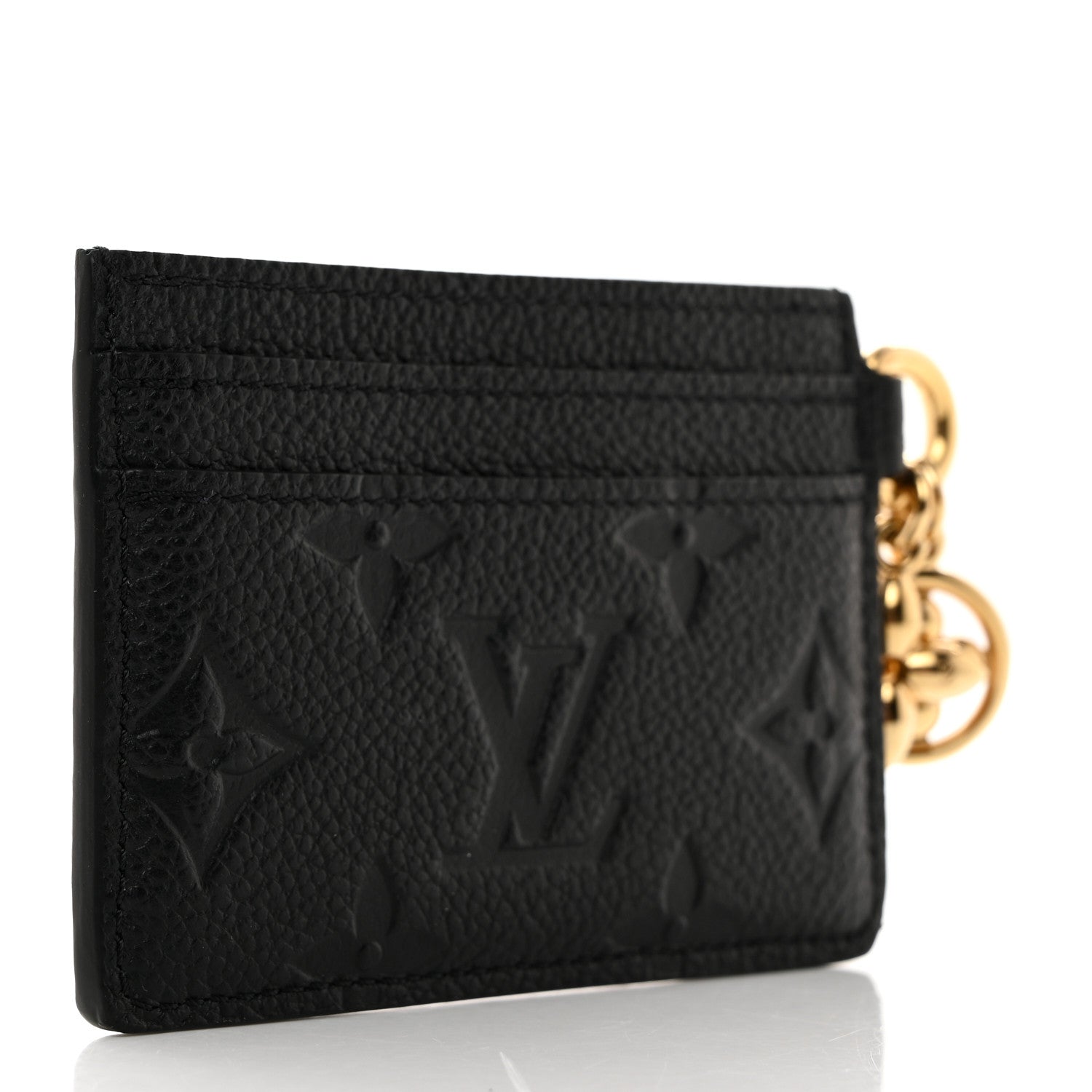 Louis Vuitton Empreinte Monogram LV Charms Card Holder Black 3 of 6