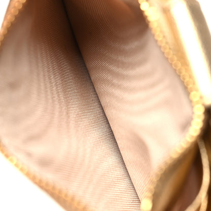 Prada Saffiano Metal Tab Card Case Metallic Gold 5 of 8