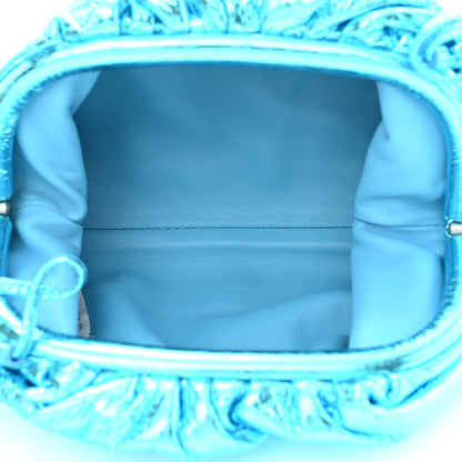 Bottega Veneta Metallic The Mini Pouch Sky Blue 5 of 10