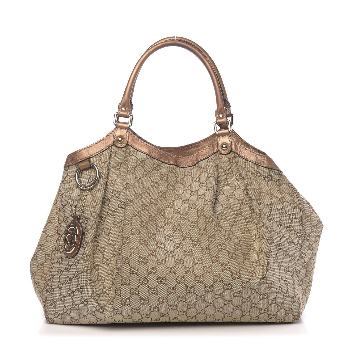 Gucci Monogram Large Sukey Tote Bronze 1 of 18