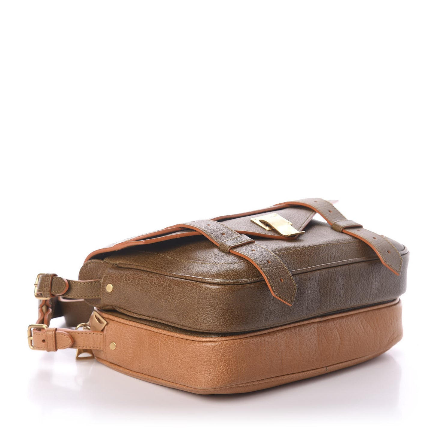 Grained Calfskin Double Bag Multi