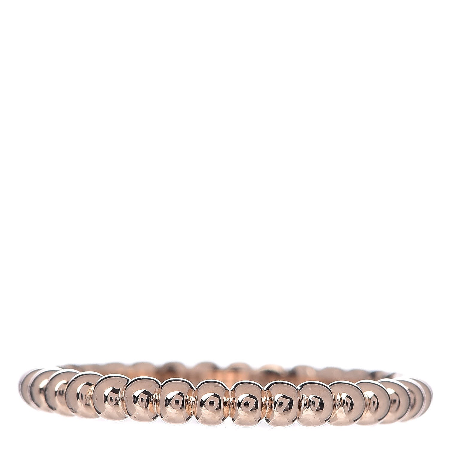 Van Cleef & Arpels 18K Rose Gold Small Perlee Ring 48 4.5 1 of 5