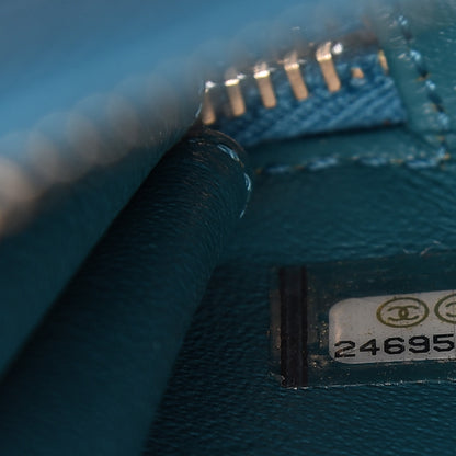 Chanel Caviar Quilted Medium Business Affinity Flap Blue 9 of 10