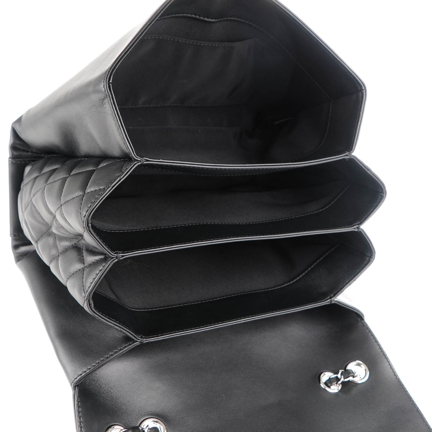 Chanel Calfskin Jumbo Tramezzo Flap Black 5 of 7