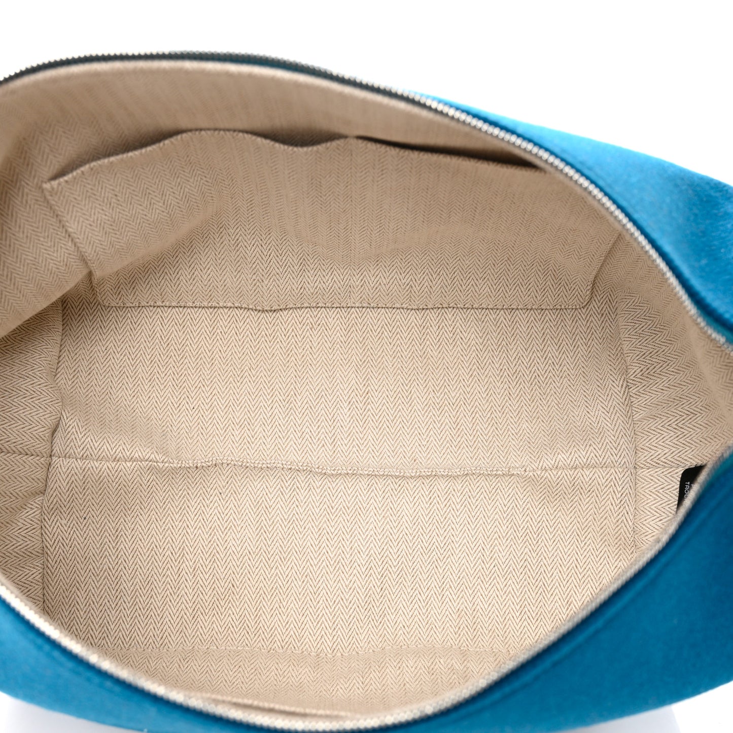 Wool Rocabar Large Bride-A-Brac Pouch Bleu Paon