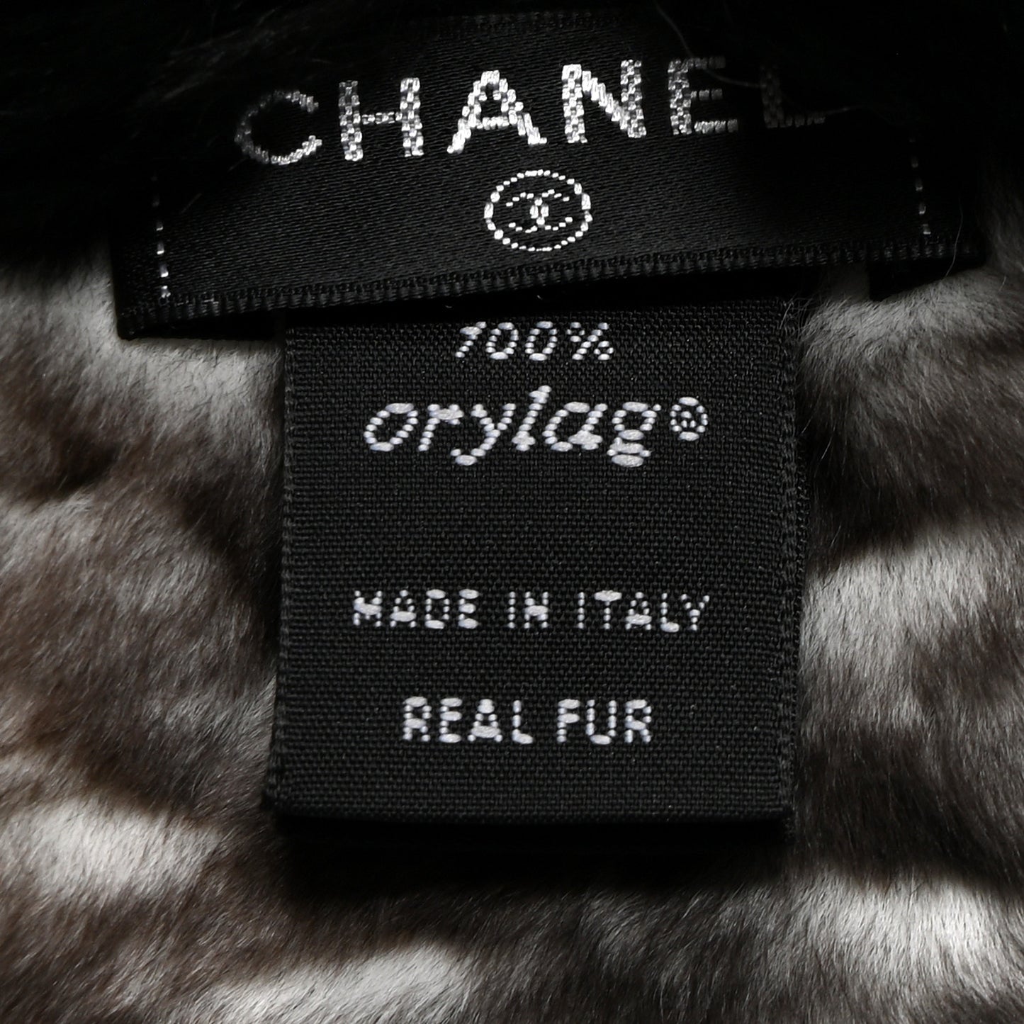 Orylag Rabbit Fur CC Scarf Black
