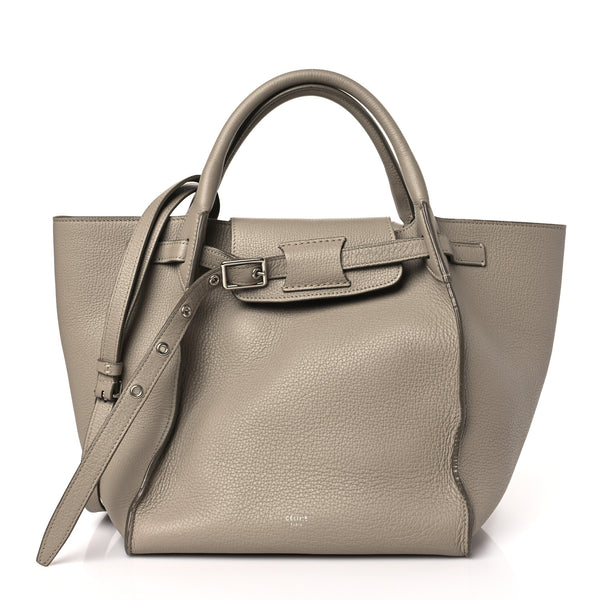 Celine Supple Calfskin Long Strap Small Big Bag Light Taupe