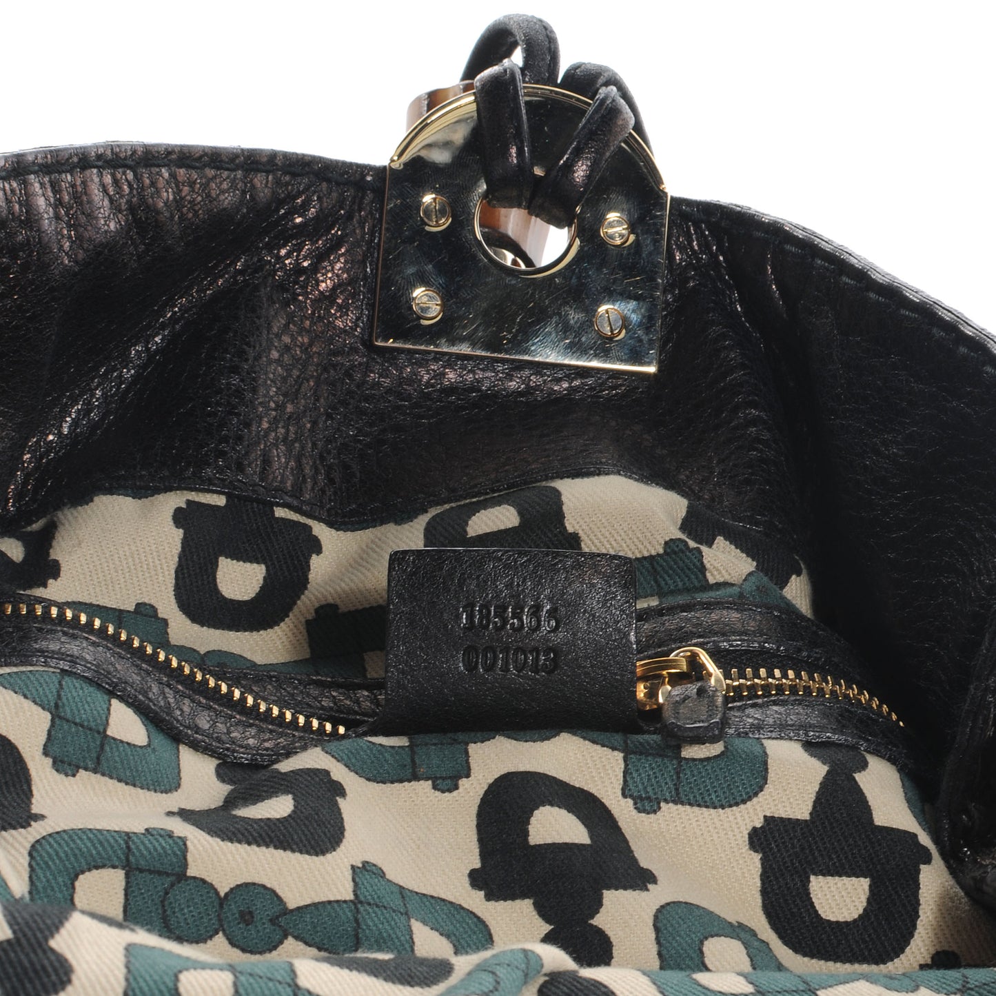 Calfskin Medium Indy Top Handle Hobo Black