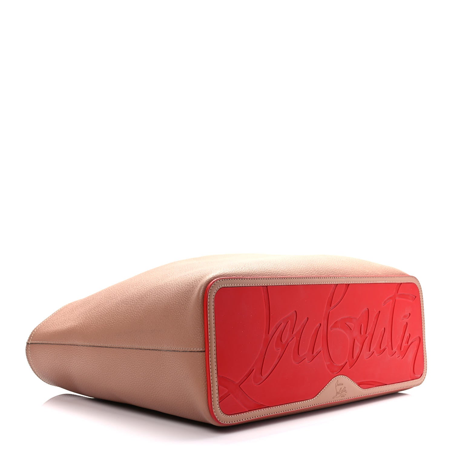 Christian Louboutin Calfskin Spikes East West Cabata Tote Nude 4 of 9