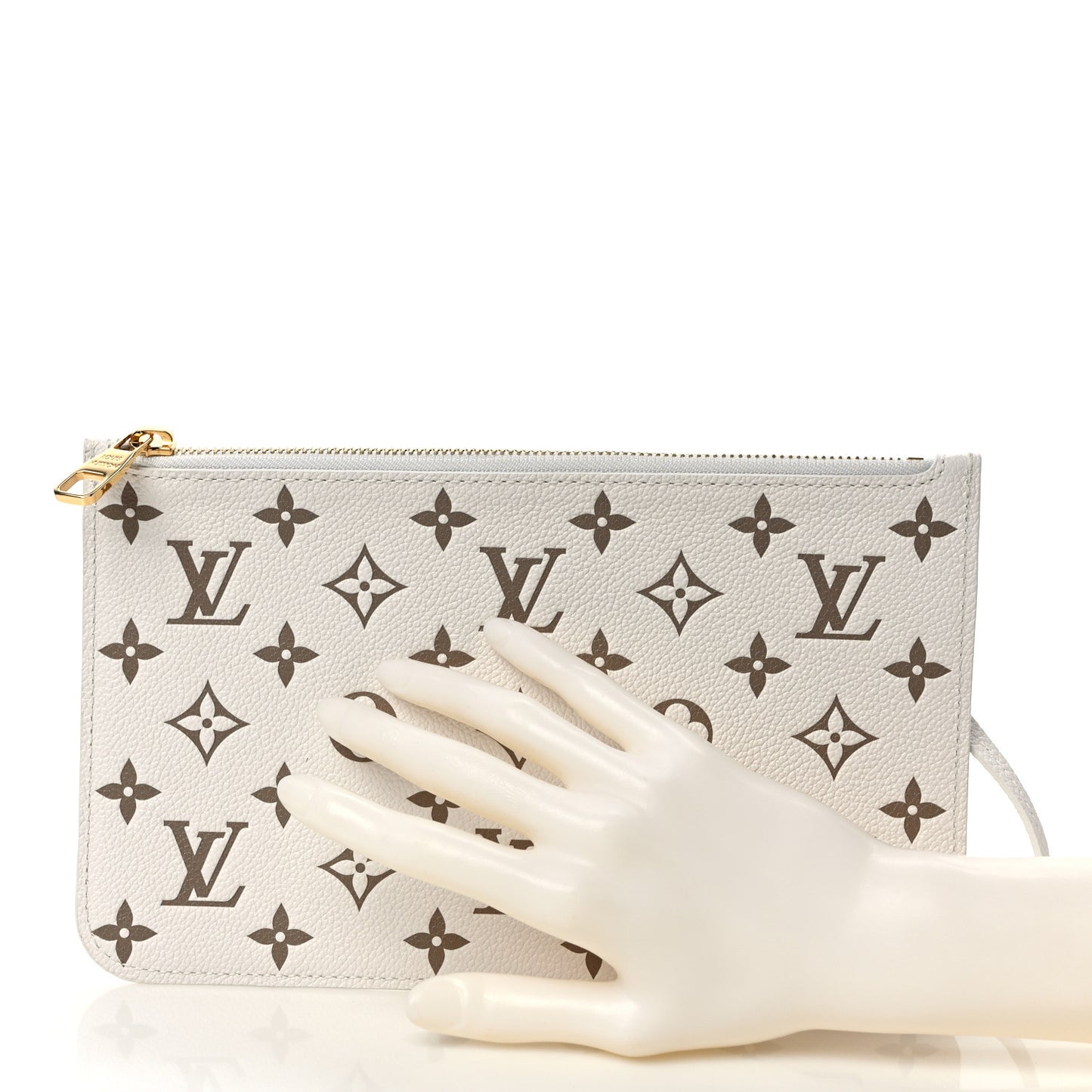 Empreinte Monogram Spring In The City Neverfull Pochette MM Kaki Beige Cream