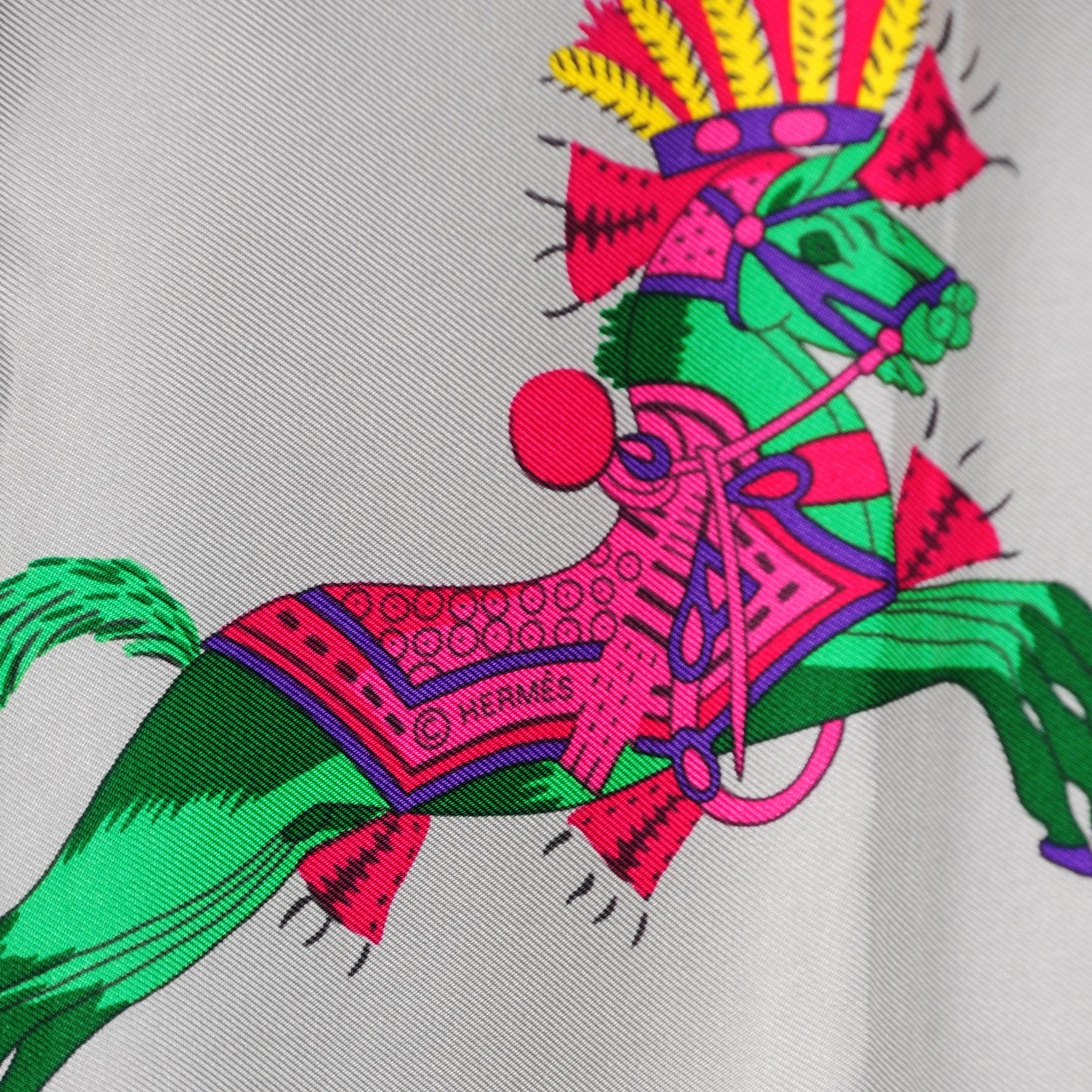 Hermes Silk Harnais Francais Premier Empire Scarf 90 5 of 6