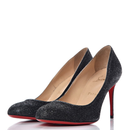 Christian Louboutin Glitter Fifi 85 Pumps 37 Black 2 of 7