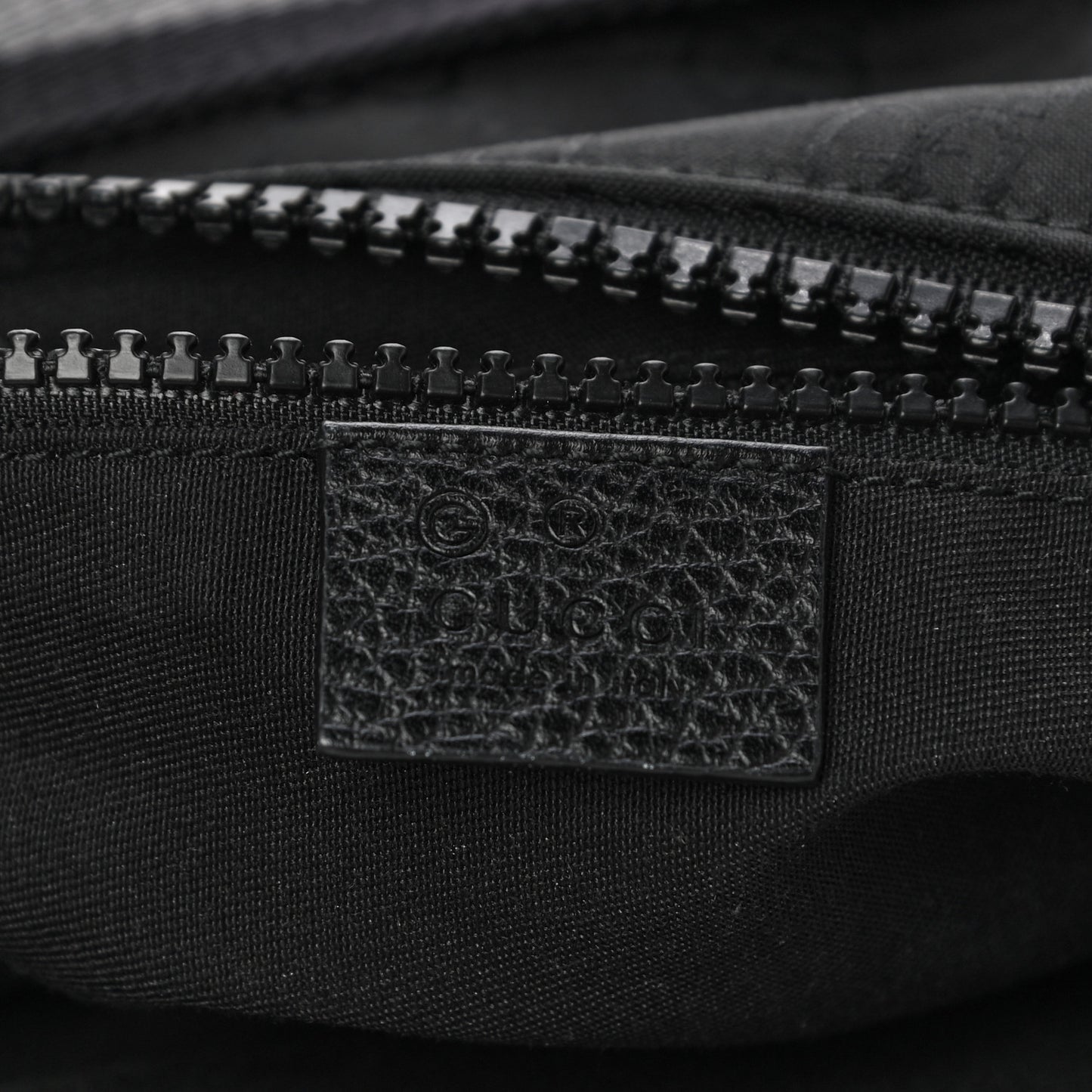 Nylon Monogram Small Flat Messenger Bag Black