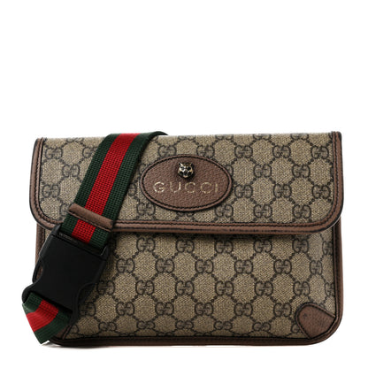 Gucci GG Supreme Monogram Neo Vintage Web Belt Bag Brown 1 of 12