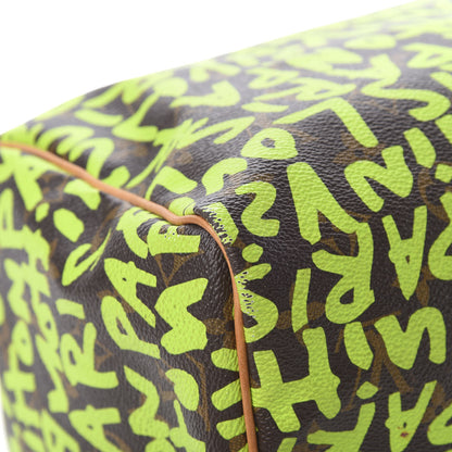 Louis Vuitton Monogram Graffiti Speedy 30 Green 12 of 18
