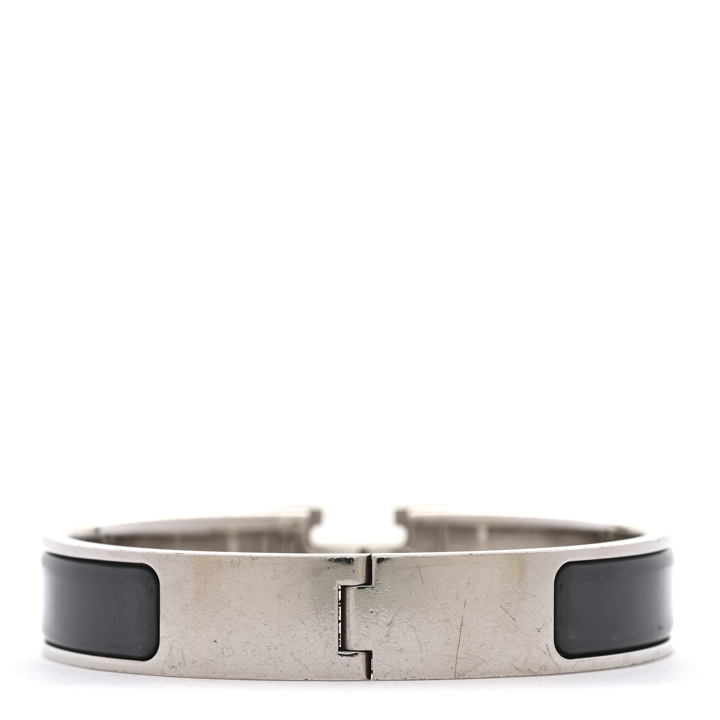 Matte Enamel Narrow Clic Clac H Bracelet PM Ardoise