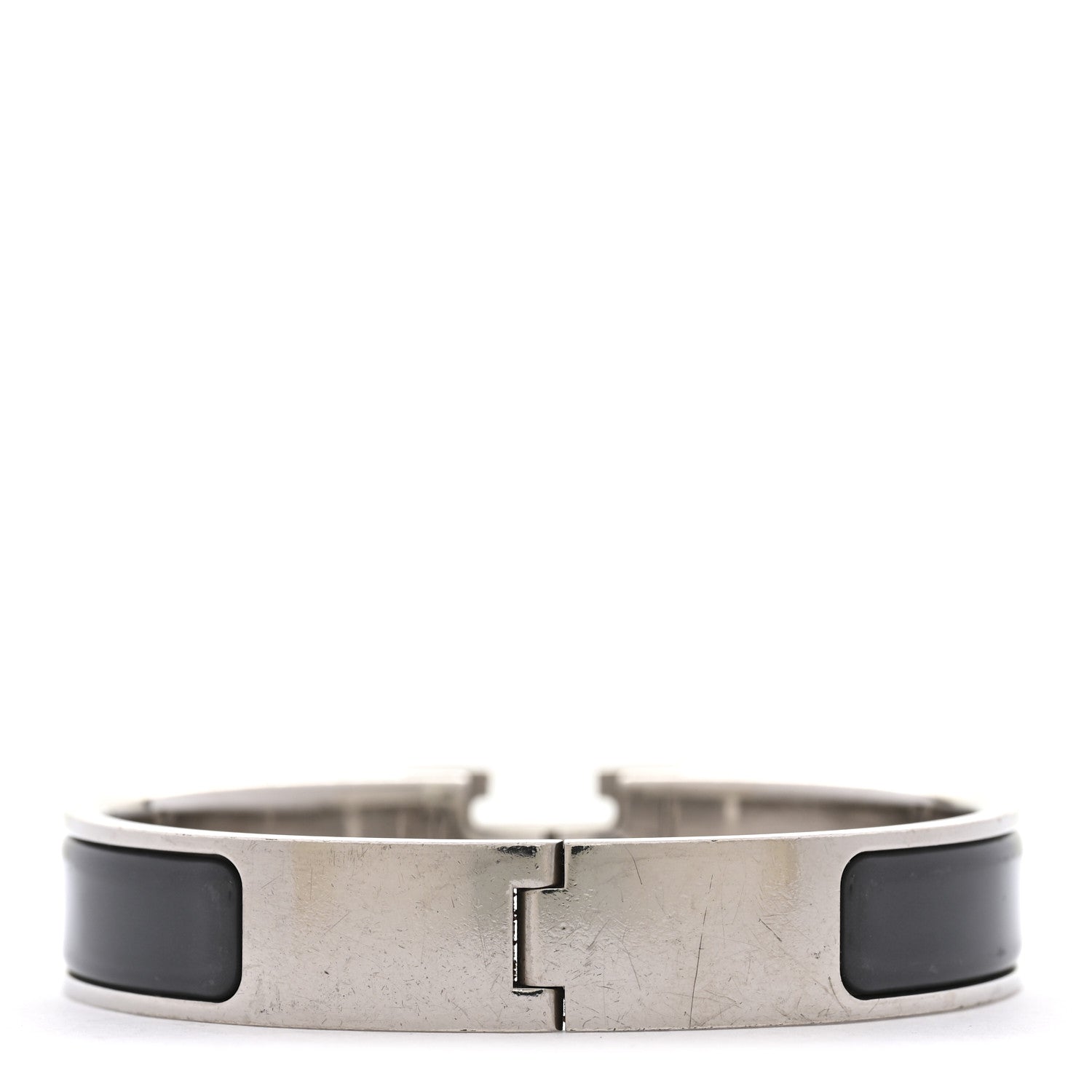 Hermes Matte Enamel Narrow Clic Clac H Bracelet PM Ardoise 3 of 6