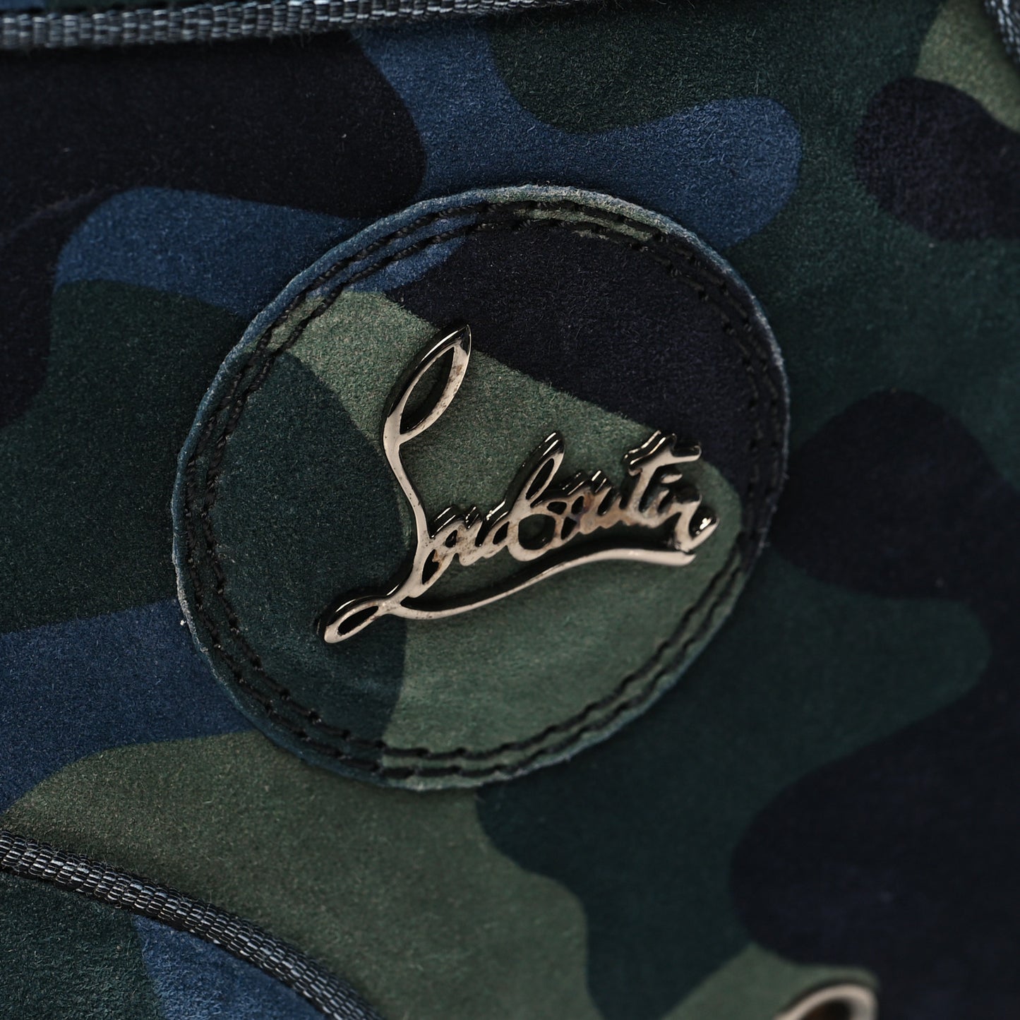 Veau Velours Camouflage Louis Orlato High Top Sneakers 43 Multi