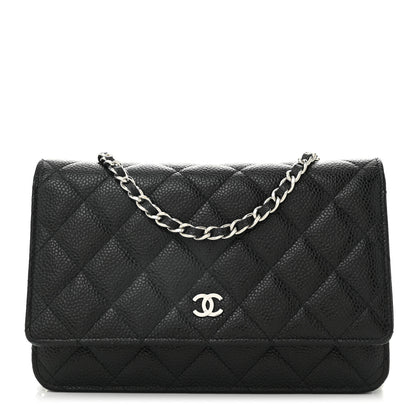 Chanel Caviar Quilted Wallet on Chain WOC Black 1 of 12