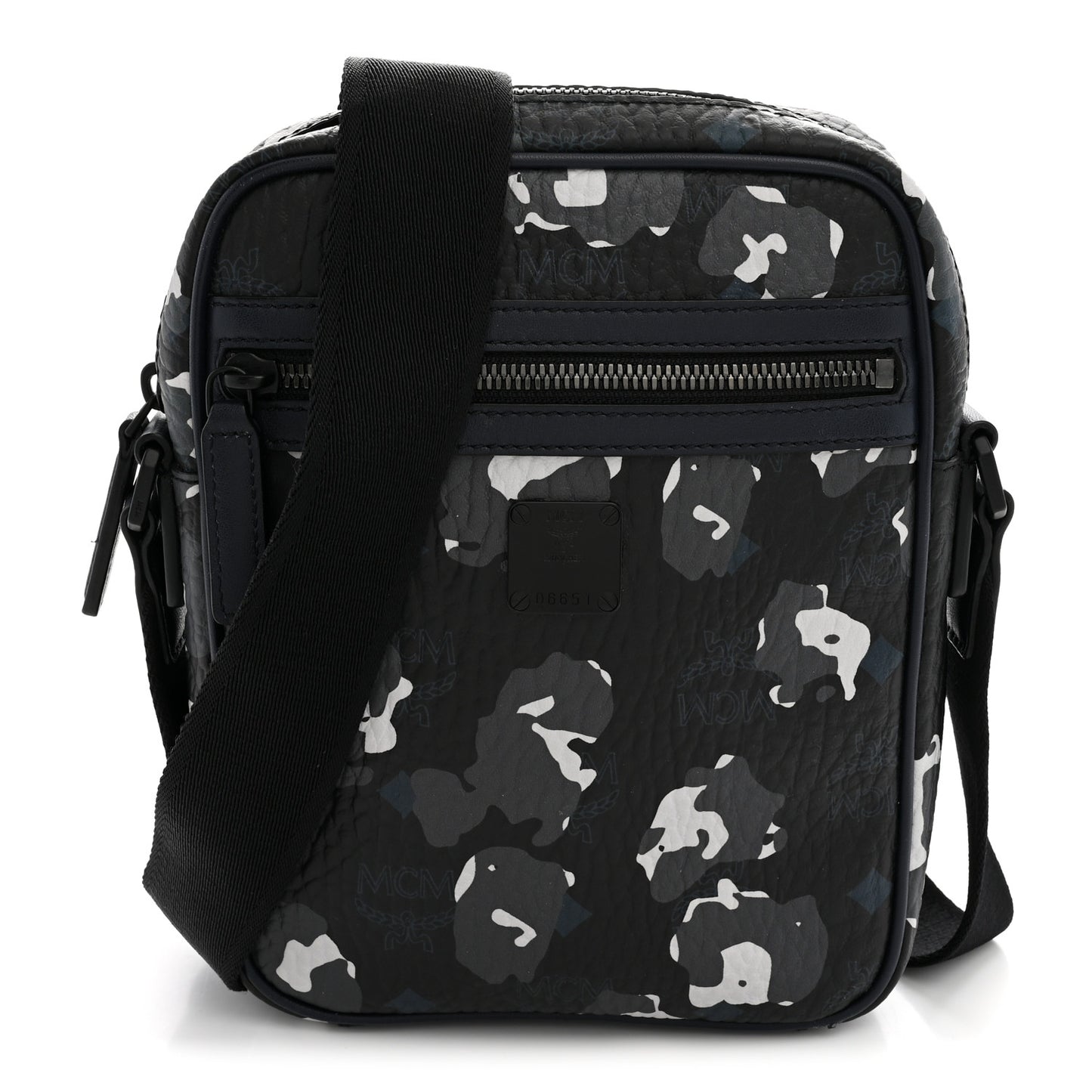 Visetos Camouflage Crossbody Bag Black Blue