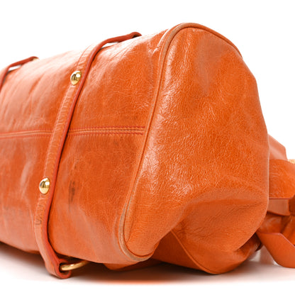 Miu Miu Vitello Lux Medium Bow Bag Amarena 9 of 9