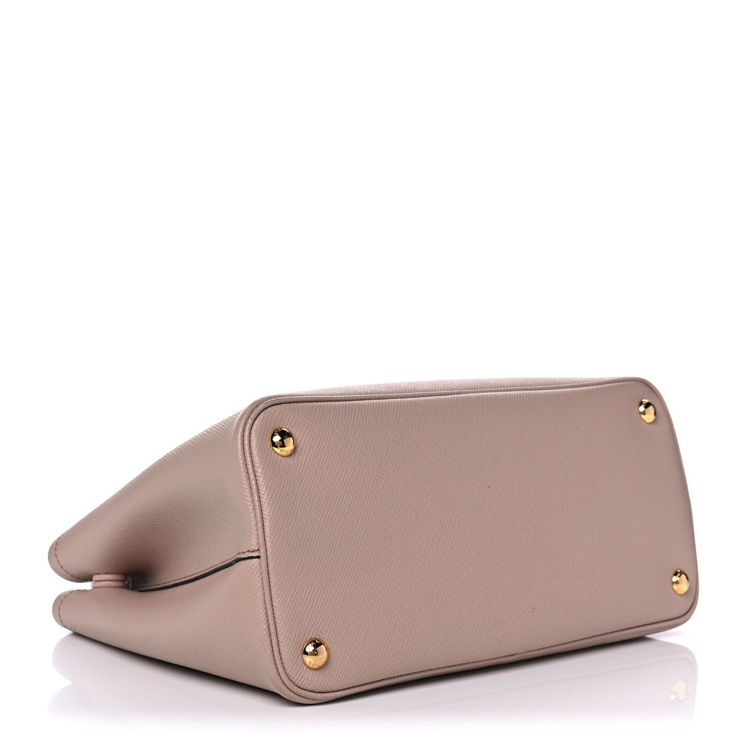Saffiano Cuir Small Double Bag Cammeo Black