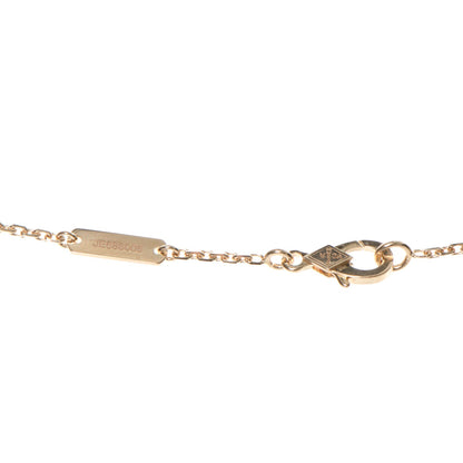Van Cleef & Arpels 18K Rose Gold Diamond Black Onyx Vintage Alhambra Pendant Necklace 5 of 6