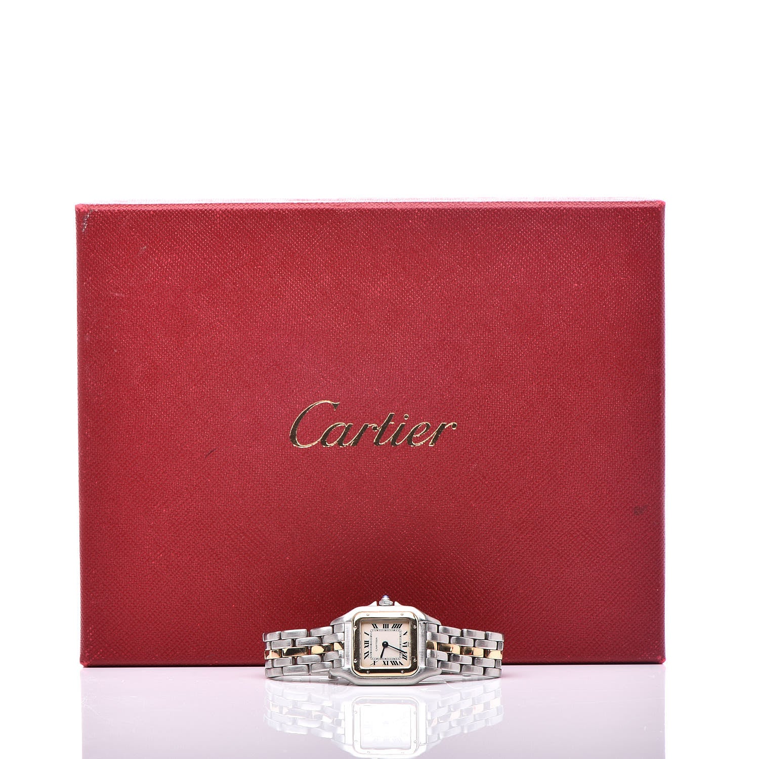 Cartier Stainless Steel 18K Yellow Gold 22mm Panthere Quartz Watch 7 of 7