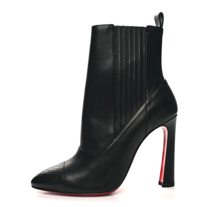 Christian Louboutin Calfskin Shine Me In The 90s 85 Ankle Boots 37 Black 1 of 7