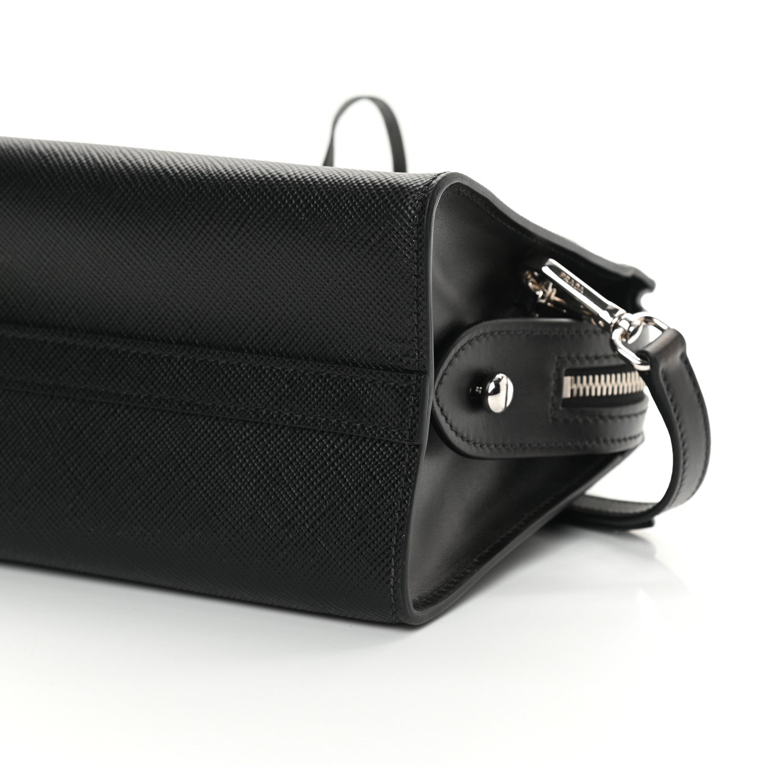 Prada Saffiano Cuir Calfskin Small Kristen Black 10 of 12