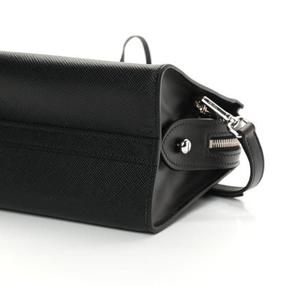 Prada Saffiano Cuir Calfskin Small Kristen Black 10 of 12