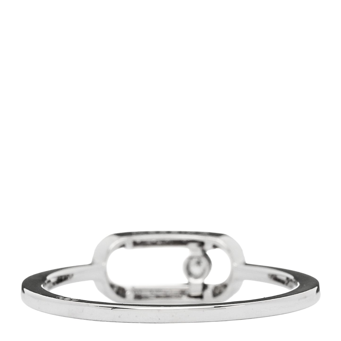 18K White Gold Diamond Move Uno Ring 50 5.25