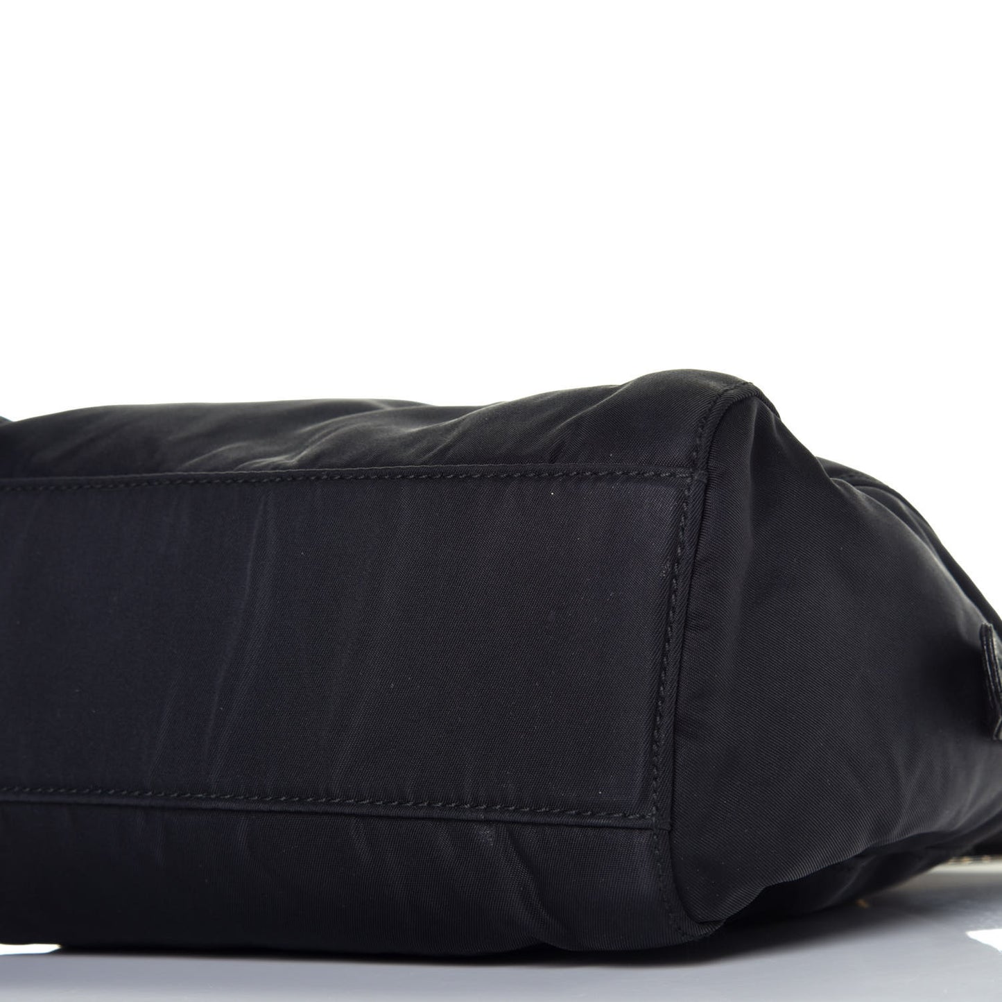 Tessuto Nylon Chain Shoulder Bag Black