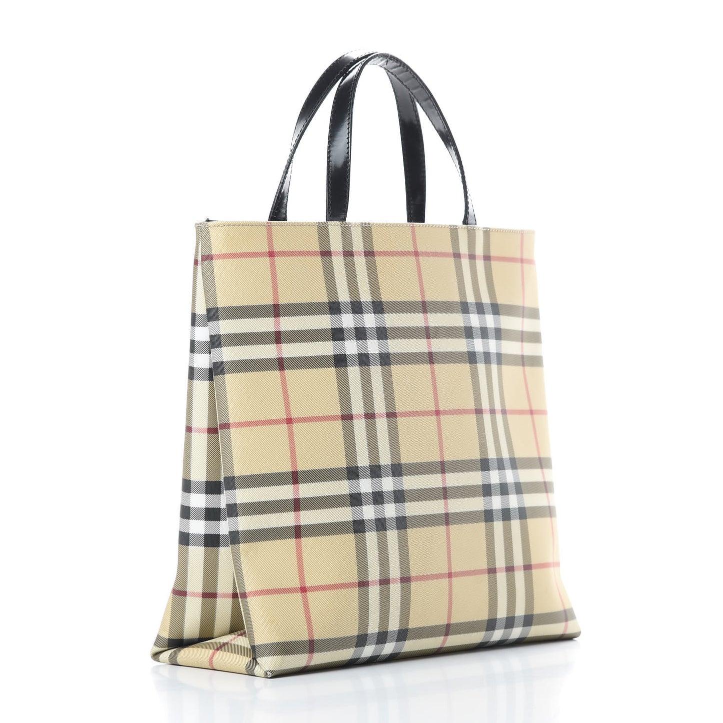 House Check Medium Tote Black