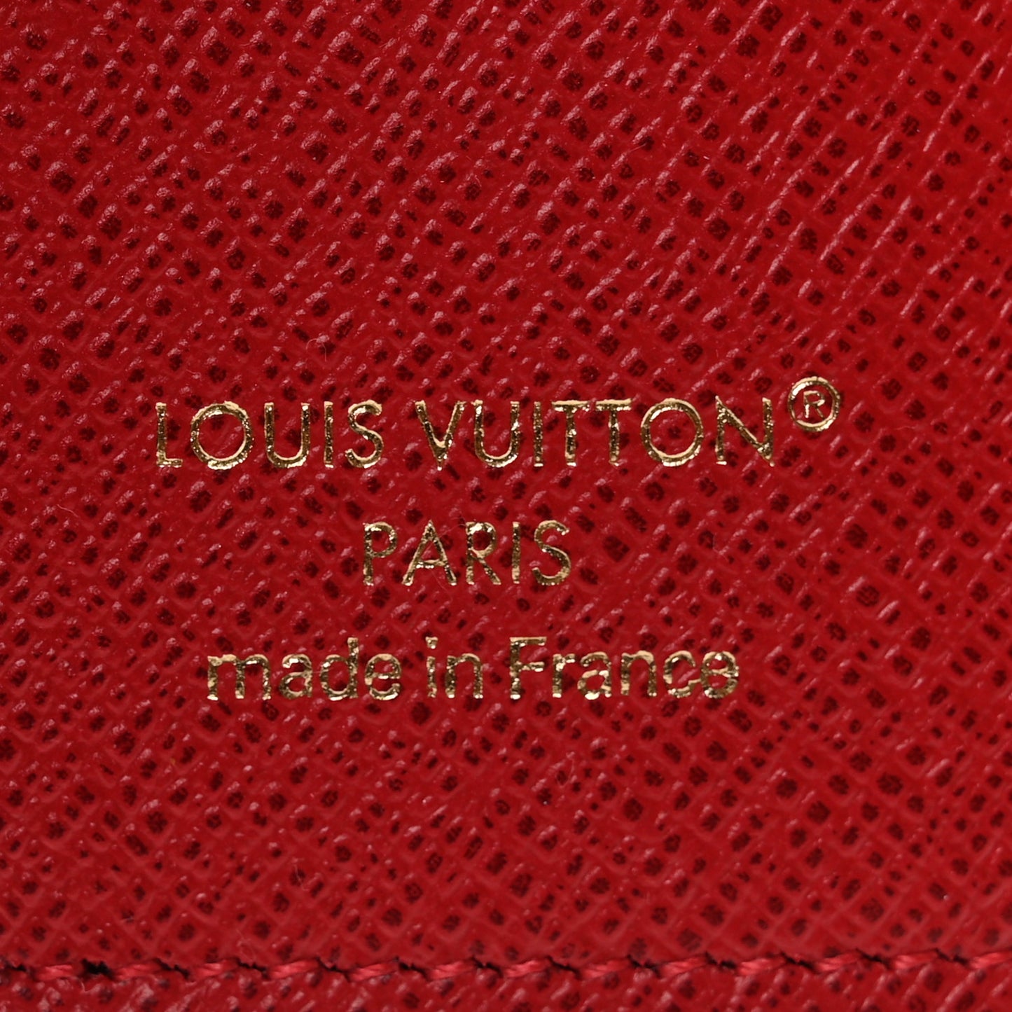 Damier Ebene Victorine Wallet Red