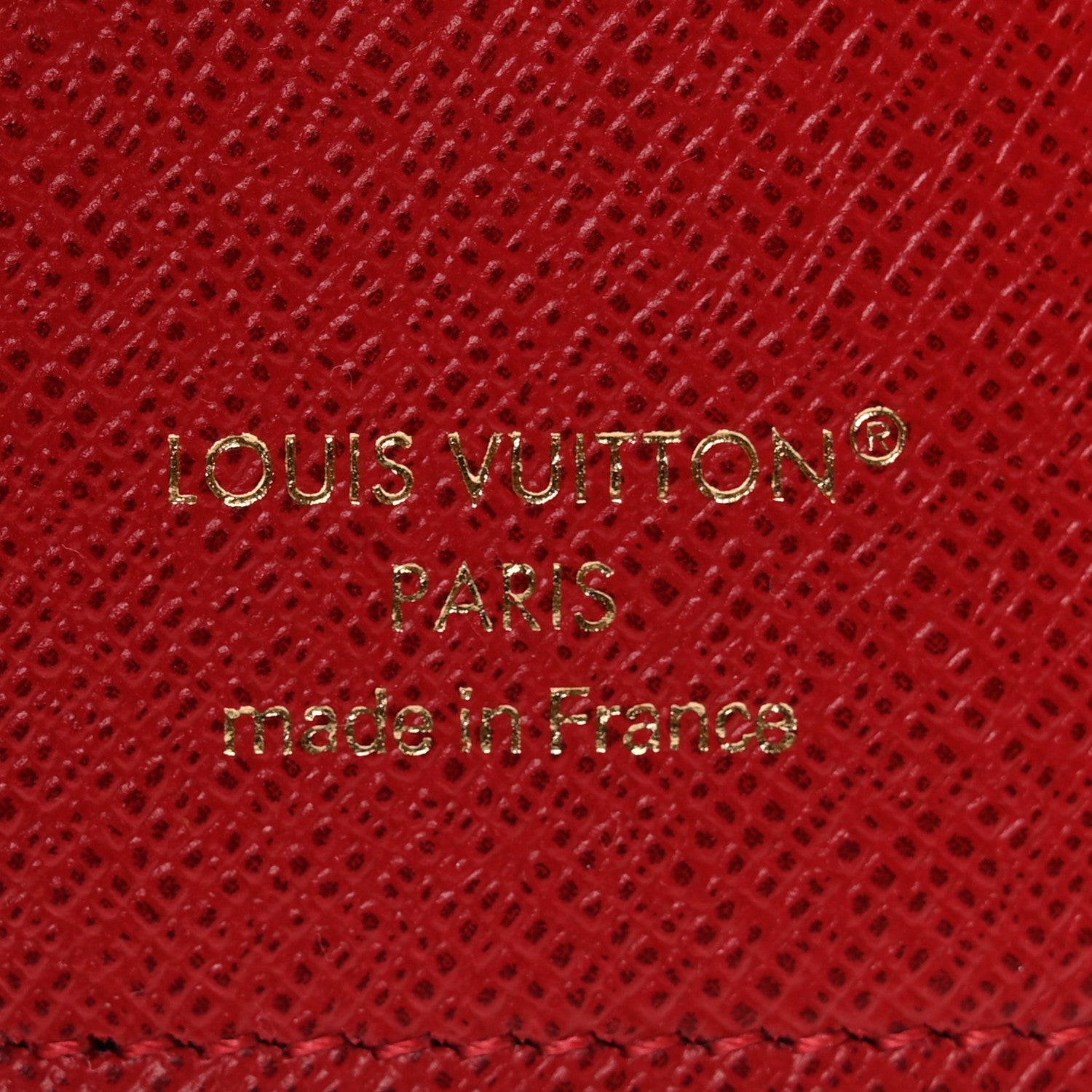 Louis Vuitton Damier Ebene Victorine Wallet Red 6 of 6